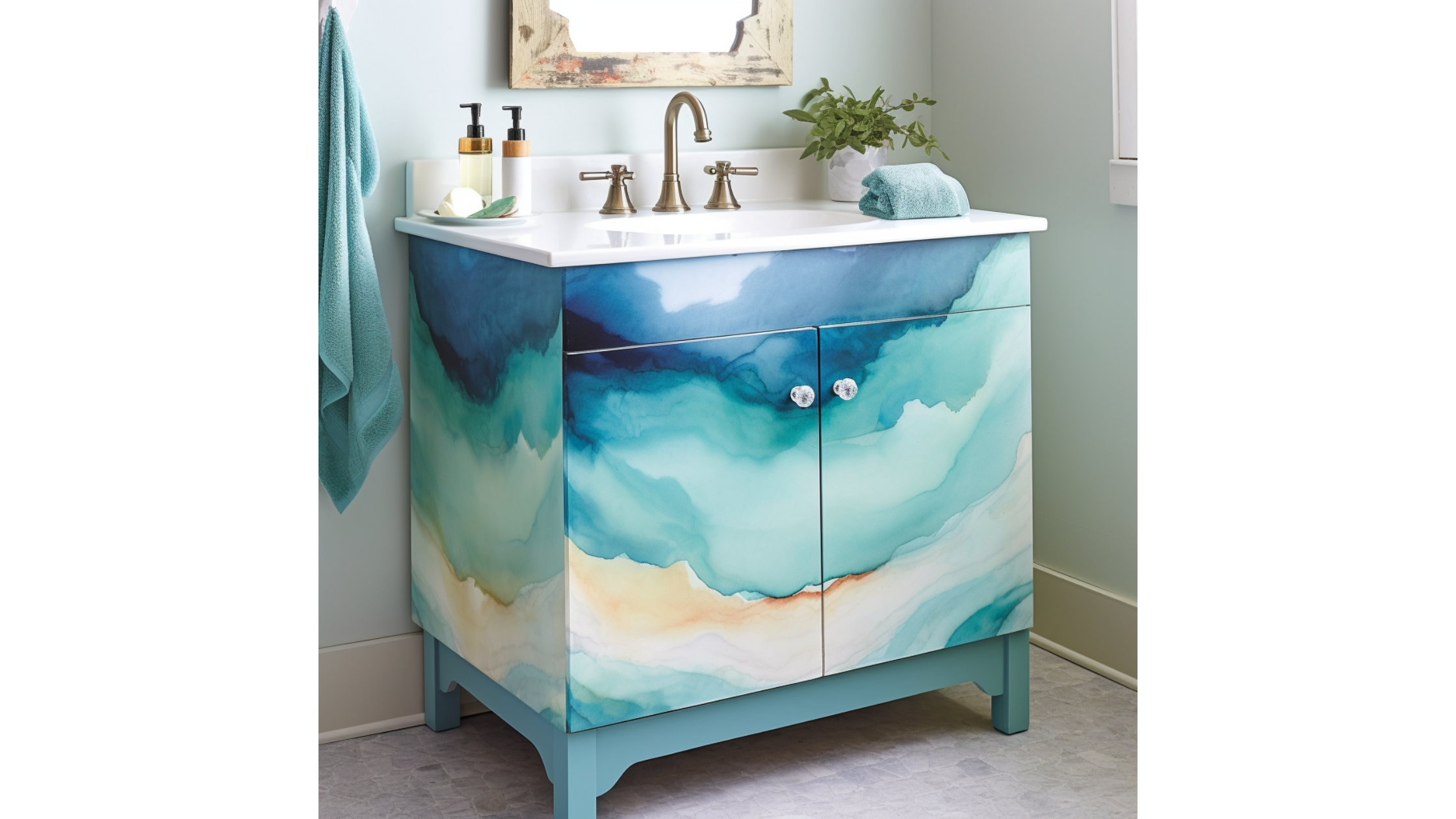 beach inspired bathroom